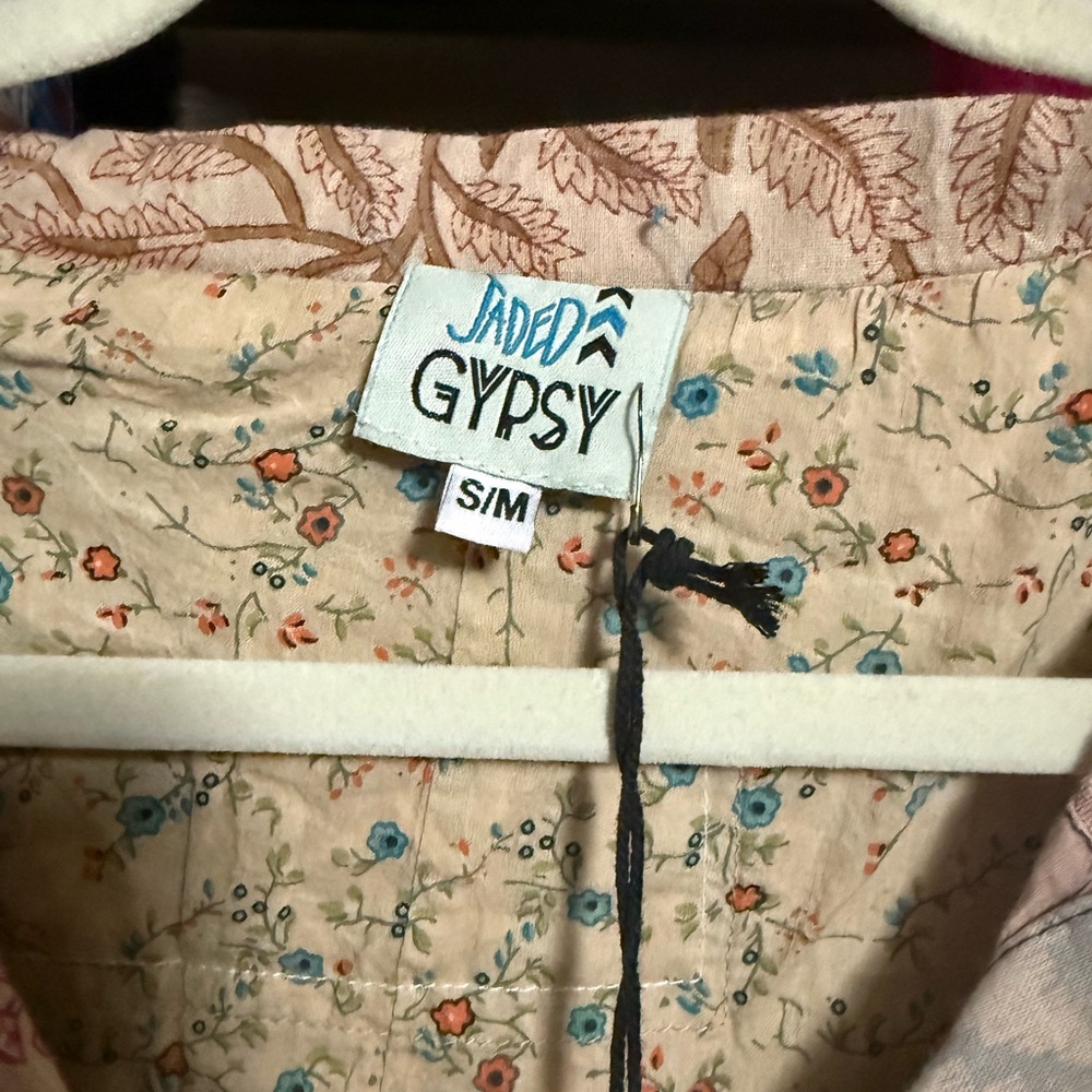 Jaded Gypsy patchwork cropped jacket NWT - image 3